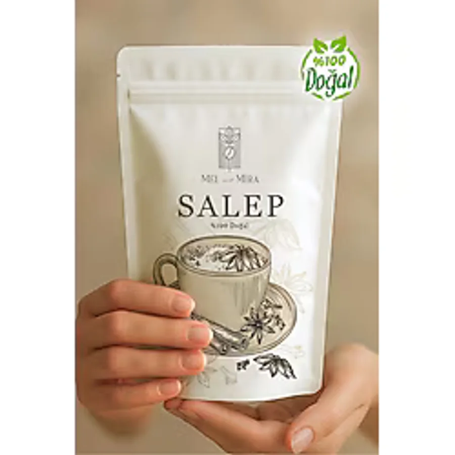 Doğal Saf Sahlep 50g, 1. Sınıf Katkısız Toz Salep Bucak Sahlebi Dondurma Salebi