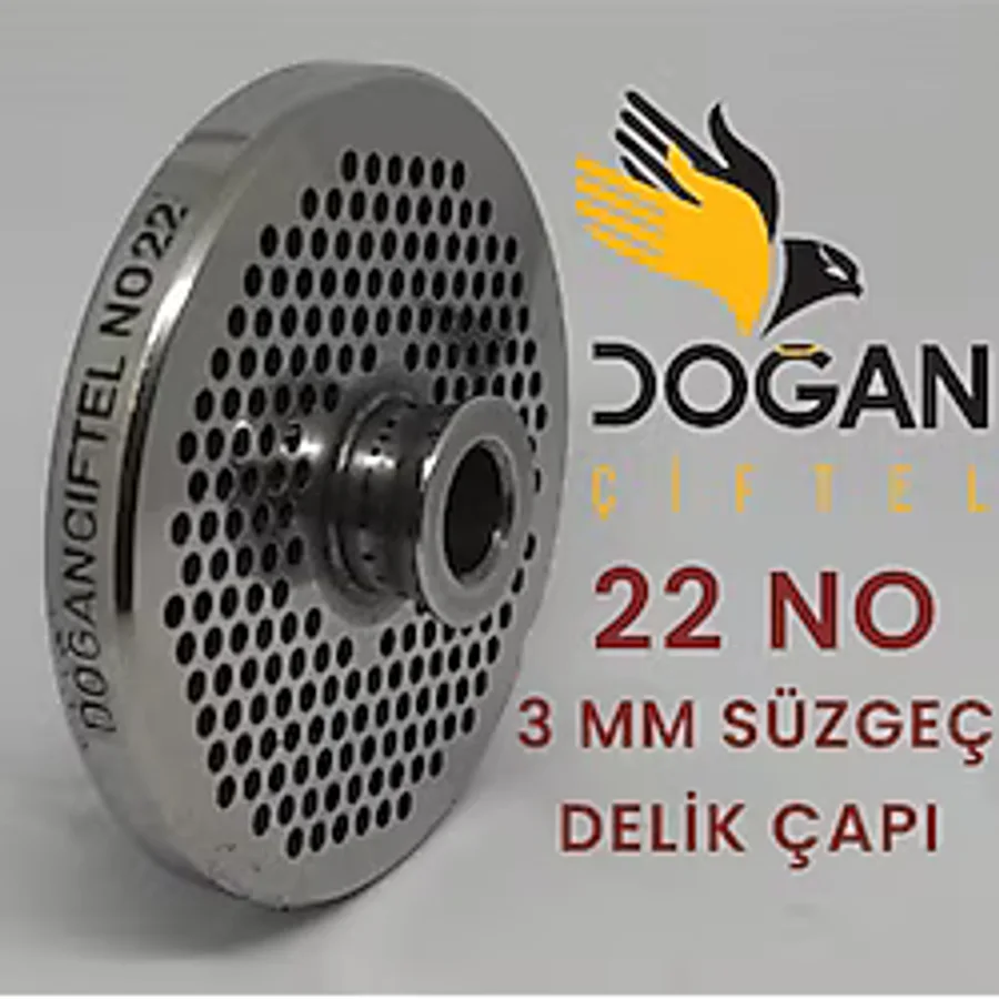 DOĞAN ÇİFTEL Kıyma Makinesi Aynası No: 22/3 Mm