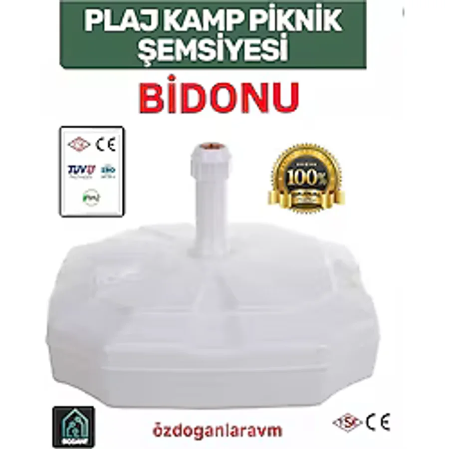 Dogant 3m Şemsiye Bayrak 1. Sınıf Bidon 20 Lt - Beyaz
