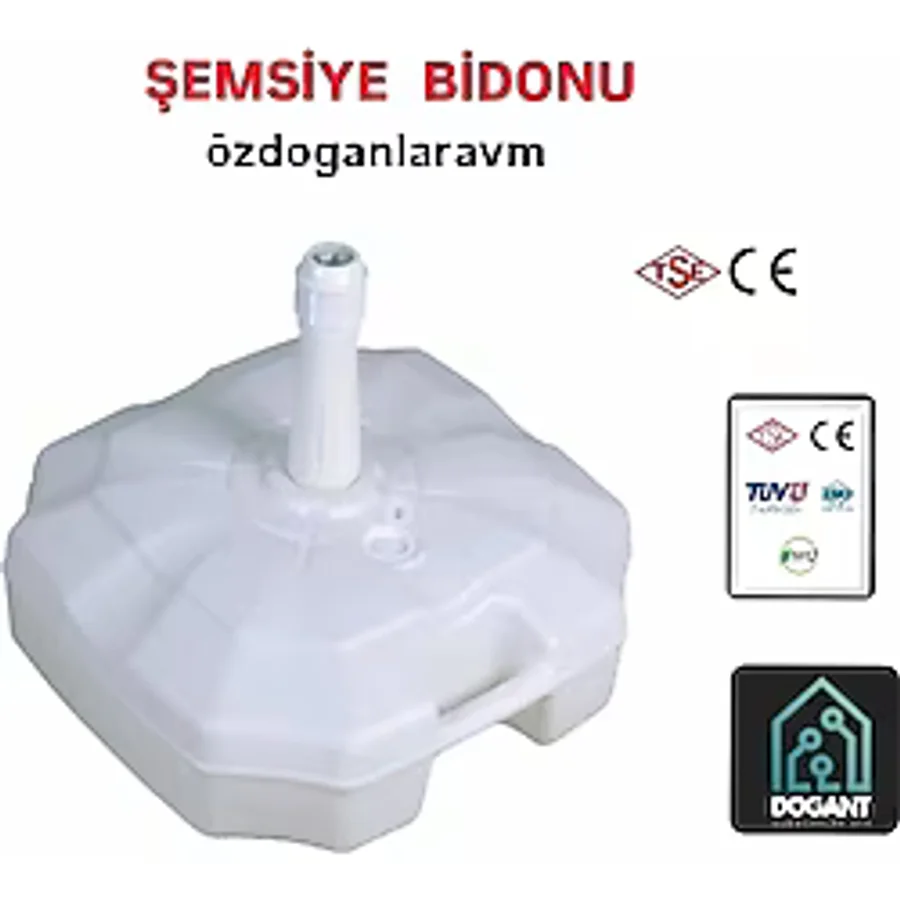 Dogant Şemsiye Bayrak Bidonu - Beyaz
