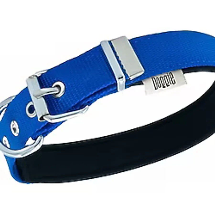Doggie Konfor Dokuma Kemikli Boyun Tasması Royal Blue 2.5x37-45 cm (DSBT-2562 M)