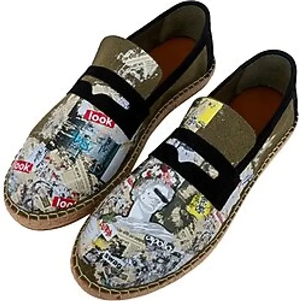 Dogo Erkek Vegan Yeşil Espadril - Apollo Tasarım - Multi - 41