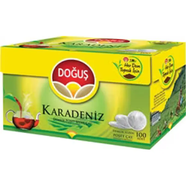Doğuş Karadeniz 3.2 gr 100'lü Bergamotlu Demlik Poşet Çay