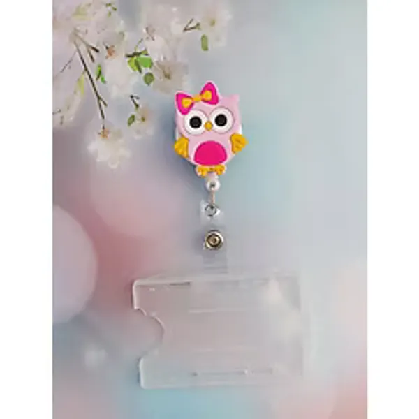 Doktorbonem Baykuş Silikon Yoyo Yaka Kartlığı Yatay Dikey Kart Koruyucu