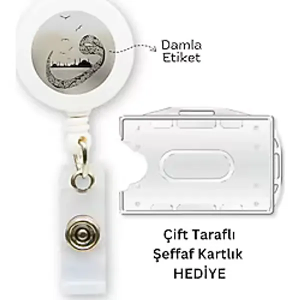 Doktorbonem Vav Istanbul Yoyo Yaka Kartlığı Yatay Dikey Kart Koruyucu