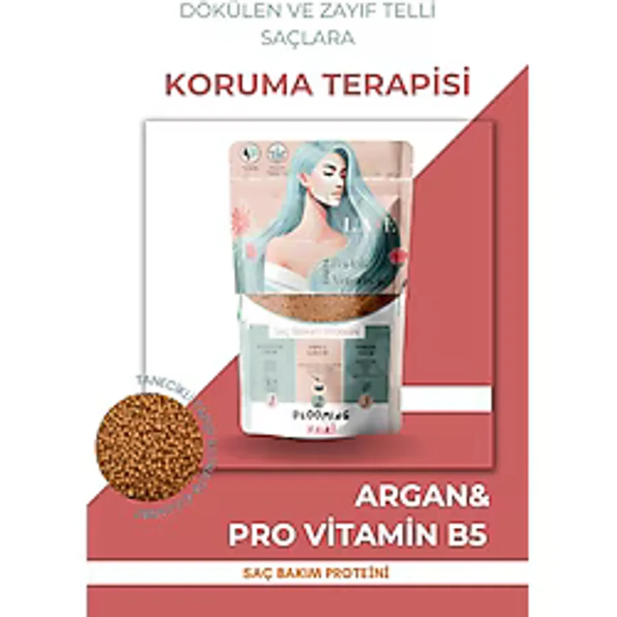 Dökülen - Zayıf Telli Saçlara Koruma Terapisi Saç Bakım Proteini 100 Gram
