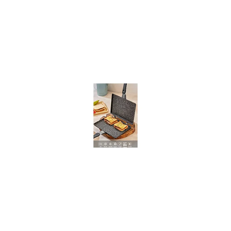 Döküm Granit Ocak Üstü El Tost Makinası