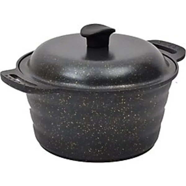 Döküm Kamp Tenceresi 24CM - 318-Kahve