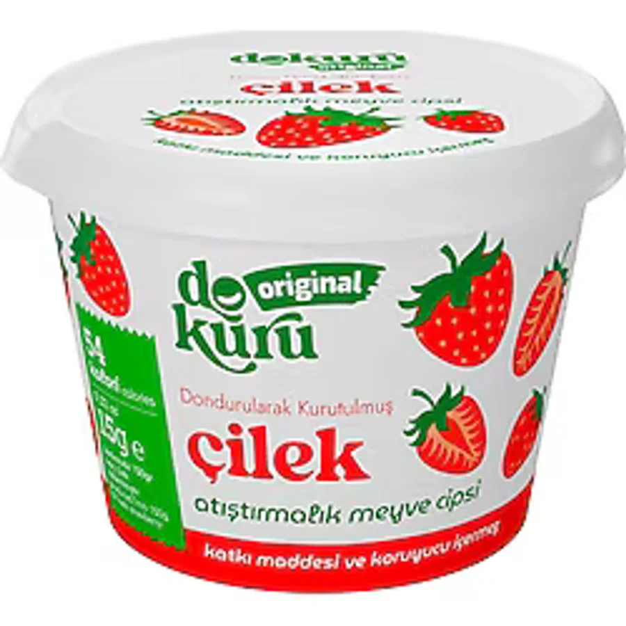 Dokuru Original Çilek Atıştırmalık Meyve Cipsi