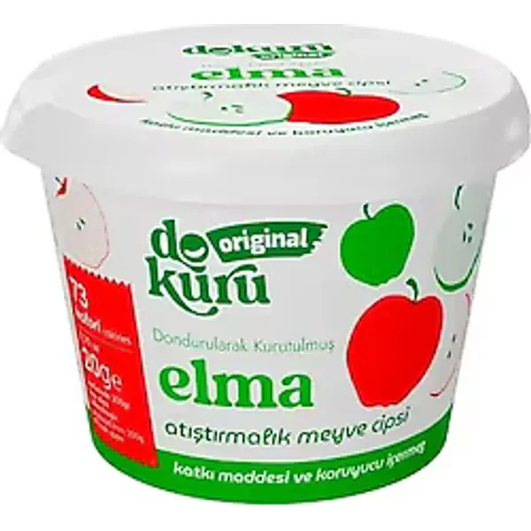 Dokuru Original Elma Atıştırmalık Meyve Cipsi 20 gr