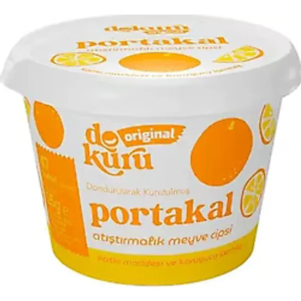 Dokuru Original Portakal Atıştırmalık Meyve Cipsi 15 gr
