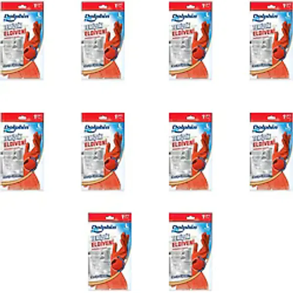Dolphin Lateks Bulaşık Temizlik Eldiveni - Kırmızı - Large ( Büyük ) - 9-9,5 - 10 Paket