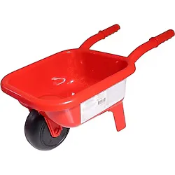 Dolu Oyuncak El Arabası Kırmızı Renk Çocuklar İçin 20x50x27 cm Motor Becerilerini Destekler