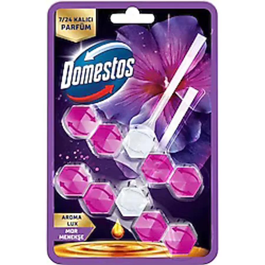 Domestos Aroma Lux Mor Menekşe Tuvalet Bloğu 100 gr