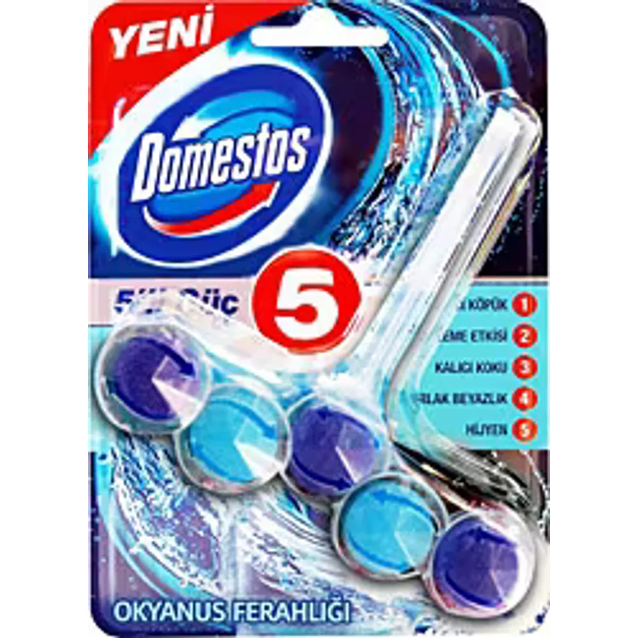Domestos Wc Blok 5'li Güç Okyanus Ferahlığı