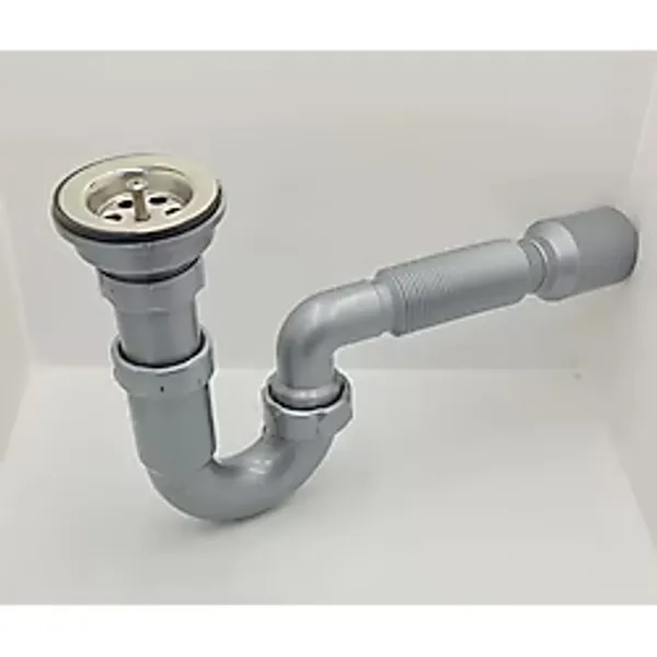 Donau Lavabo Eviye Sifonu S Tipi Körüklü Ø40 - 50 Mm Çıkışlı