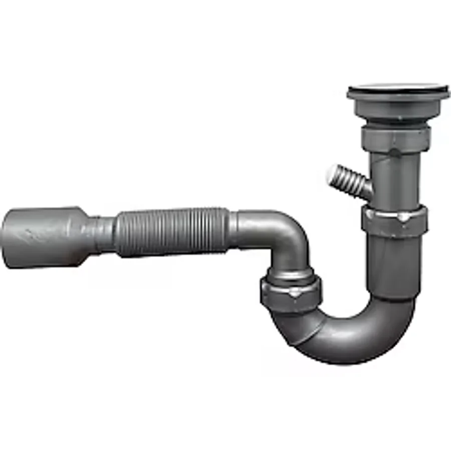 Donau Lavabo Eviye Sifonu S Tipi Körüklü .Ø40 - 50 Mm Çıkşlı