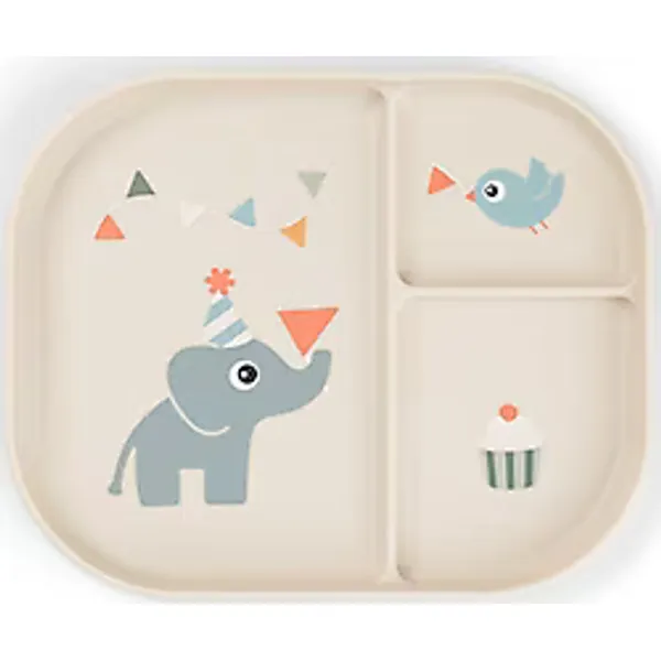 Done By Deer Celebration Kaymaz Bölmeli Mama Tabağı