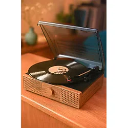 Doob Audio Dahili Hoparlörlü Bluetoothlu Ahşap Pikap DB-9191 Rustik