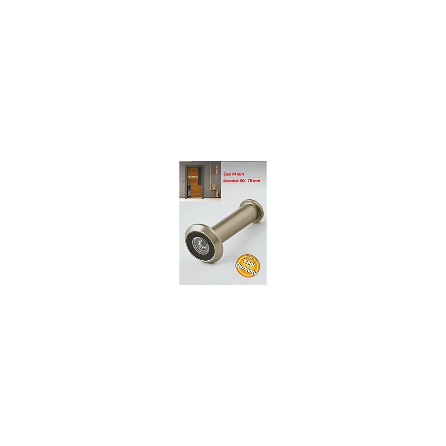 Door ZP06 Çelik Kapı Dürbünü Saten 50-75 mm Ayarlanabilir Çap 14 mm Kapı Dürbünü