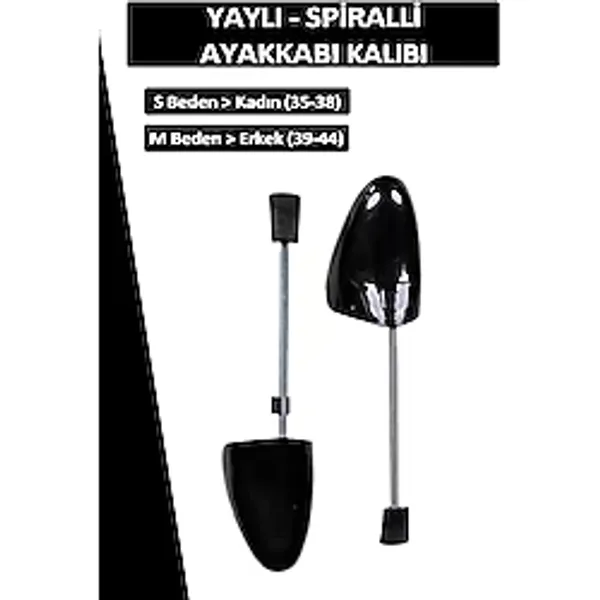 Dopar Bağcık + Comfy Siyah Yaylı Ayakkabı Kalıbı
