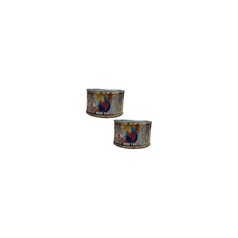 Dore Home Reşo Yakıtı 200 gr - Kokusuz Dumansız Mavi Alev Isıtıcı Yakıt Mangal, Soba, Şömine, Kamp ve Barbekü Tutuşturucu - 2 Adet