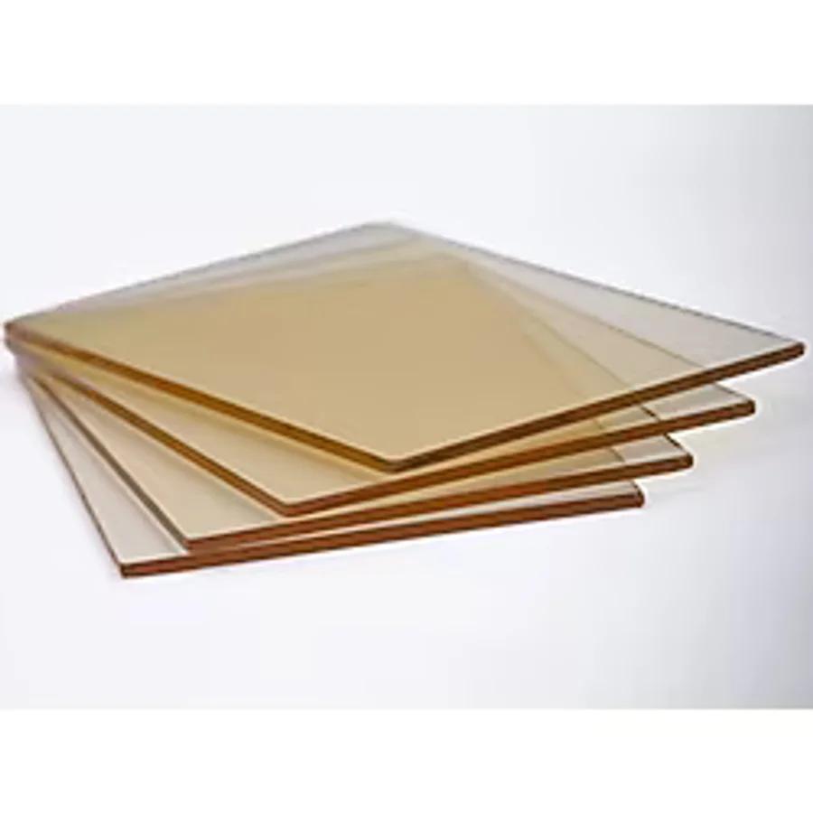 Dorello 95 x 61 Yüksek Isıya Dayanıklı Şömine Kuzine Soba Camı 4 mm - Seramik Cam (Bal Rengi, Şeffaf)