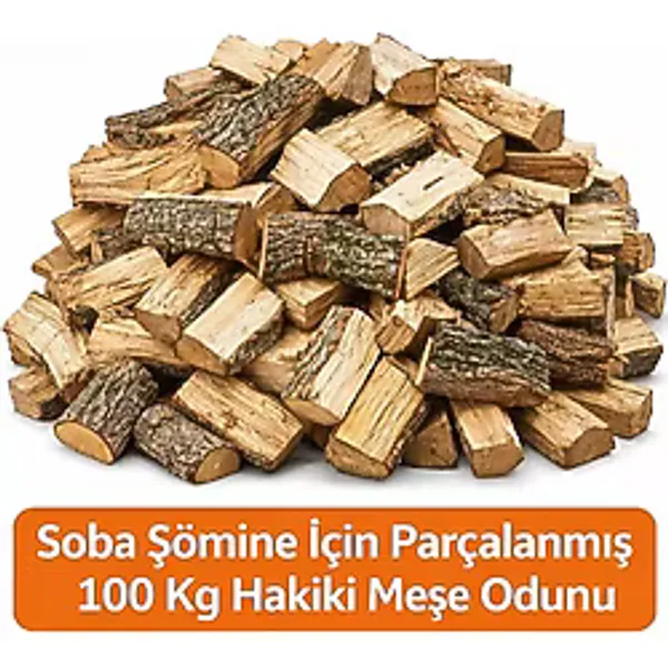 Dorello Meşe Odunu Soba Şömine İçin Parçalanmış 100 kg Hakiki Meşe Odunu