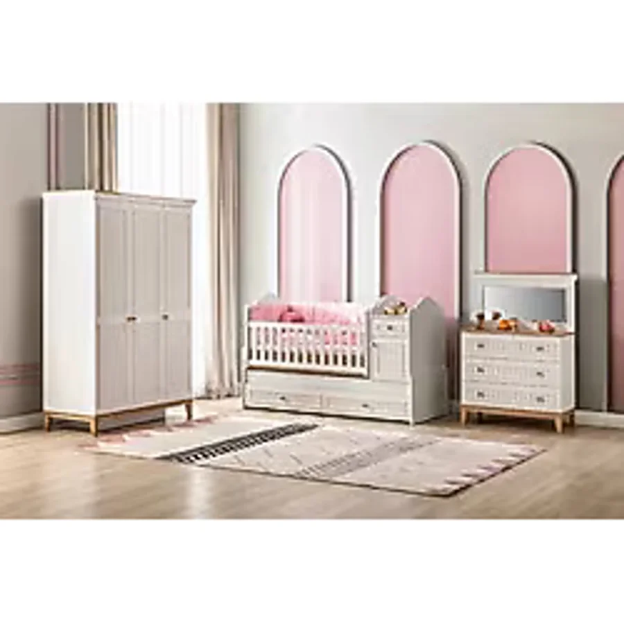 Doressa Home Betty Bebek Odası Takımı Beyaz