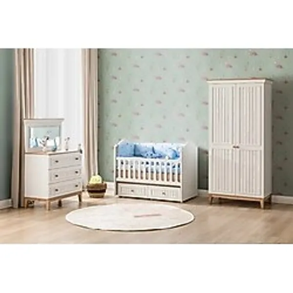 Doressa Home Betty Mini Bebek Odası Takımı Krem