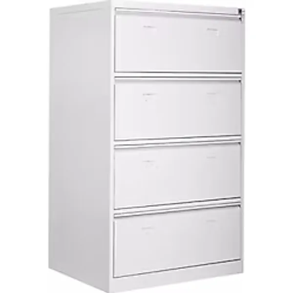 Dört Geniş Çekmeceli Metal Kartoteks Askılı Dosya Dolabı 84x62x133h