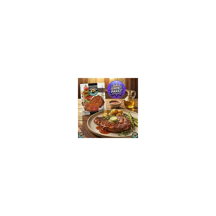 Dört Mevsim Baharat 5 Paket Et Sosu (5X50GR) - Et Marinasyon İçin Et Baharatı - 250 gr