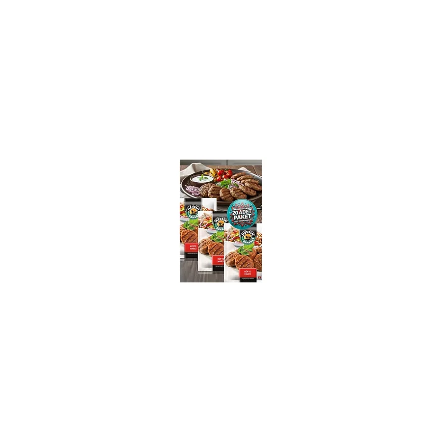 Dört Mevsim Baharat Köfte Harcı 100GR x 20 Adet - (20 Kilo Kıymaya Yeterli Set) Köfte Baharatı - 2 kg