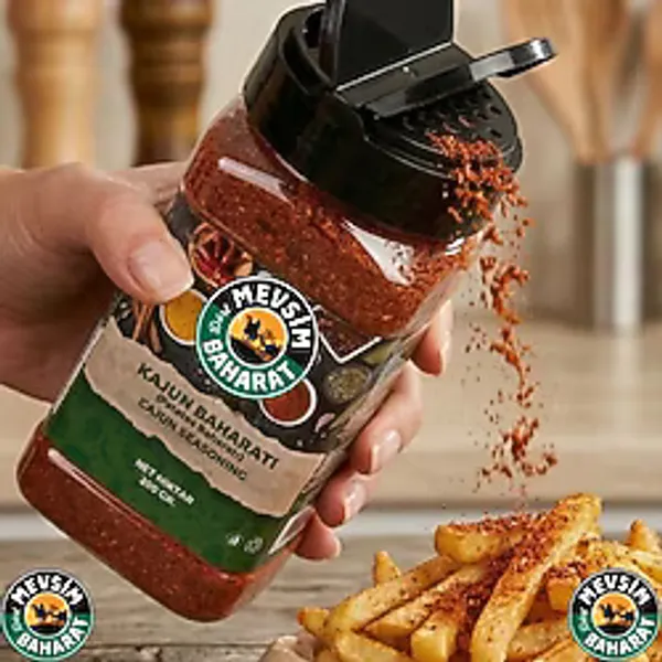 Dört Mevsim Baharat Premium Kajun Baharatı 200 gr - Flip Top Kapak Cajun Patates Baharatı