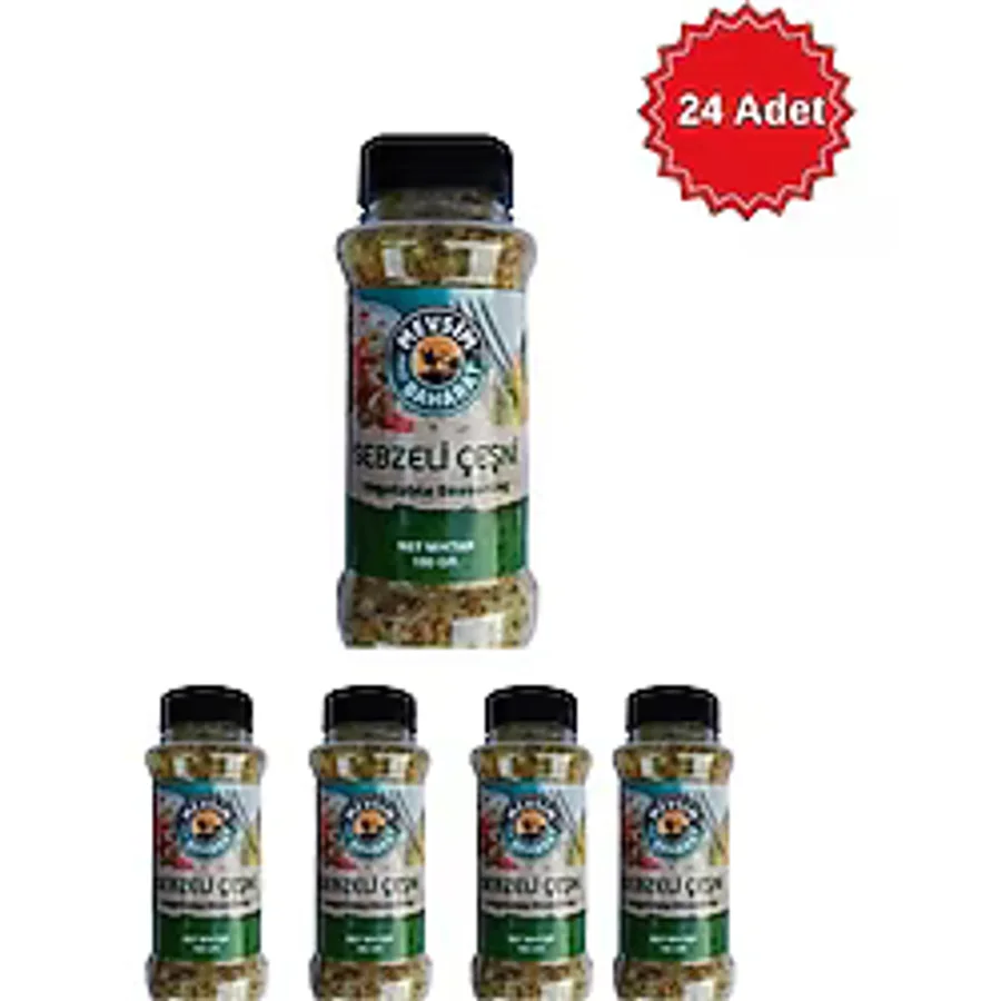 Dört Mevsim Baharat Sebzeli Çeşni 80 gr x 24 Adet - Pilav Çorba ve Yemekler İçin Lezzet Artırıcı