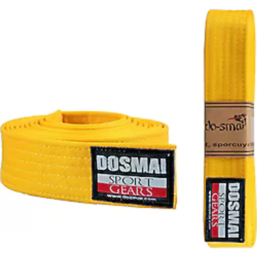 Dosmai Aikido Karate Tek Dolama Kuşak Tk245 - 200 cm - Sarı