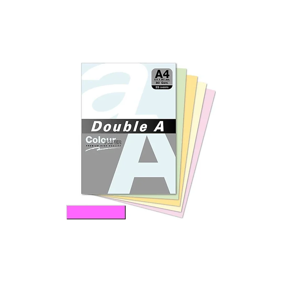 Double A A4 80 gr 25 Yaprak Pastel Fotokopi Kağıdı