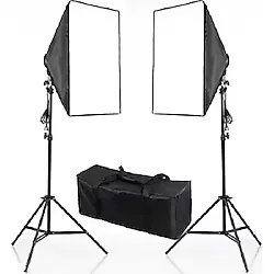 Dp 50 x 70 cm Softbox 2'li Sürekli Işık Seti Taşıma Çantalı