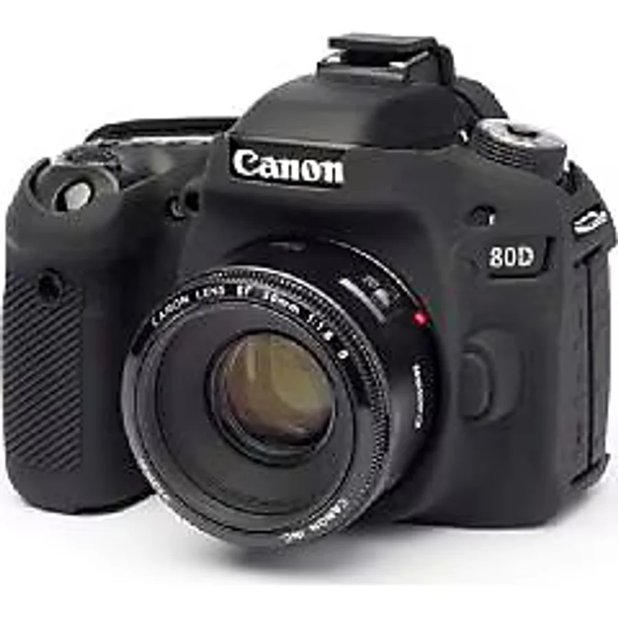 DP Canon 80D Siyah Silikon Kılıf