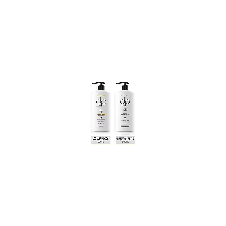 dp Daily Perfection Pamuk Sütü & Buğday Proteini Şampuan500ml Hindistan Ceviziyağı Keratin Biotin Saç Bakım Kremi 500 ml