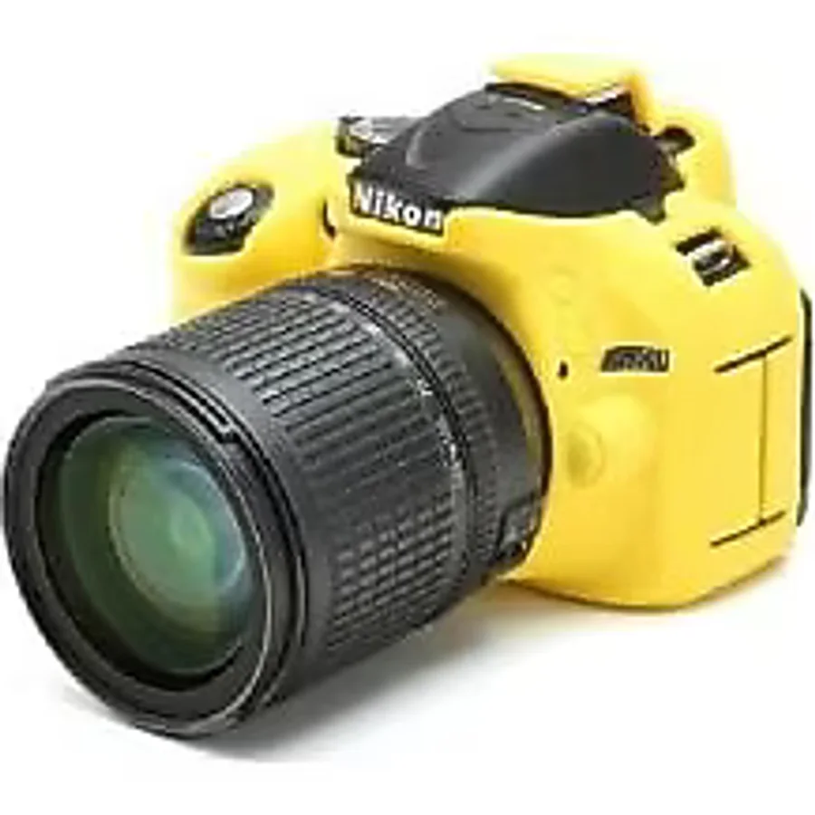 DP Nikon D5100-5200 Sarı Silikon Kılıf