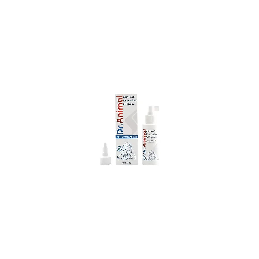 Dr. Animal Ağız, Göz, Kulak, Deri Bakım Solüsyonu 100 Ml (3 Adet)