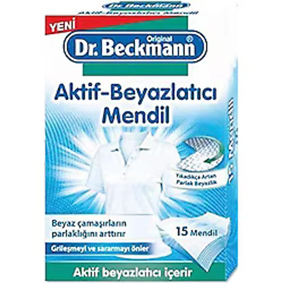 Dr. Beckmann 15'li Aktif Beyazlatıcı Mendil