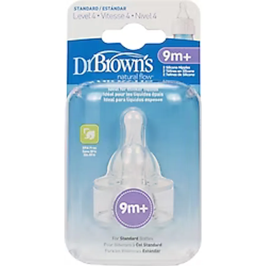 Dr. Browns Standart Dar Ağız No:4 9 Ay+ Biberon Emziği