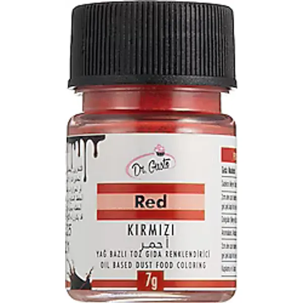Dr. Gusto Kırmızı 7 gr Yağ Bazlı Toz Gıda Boyası
