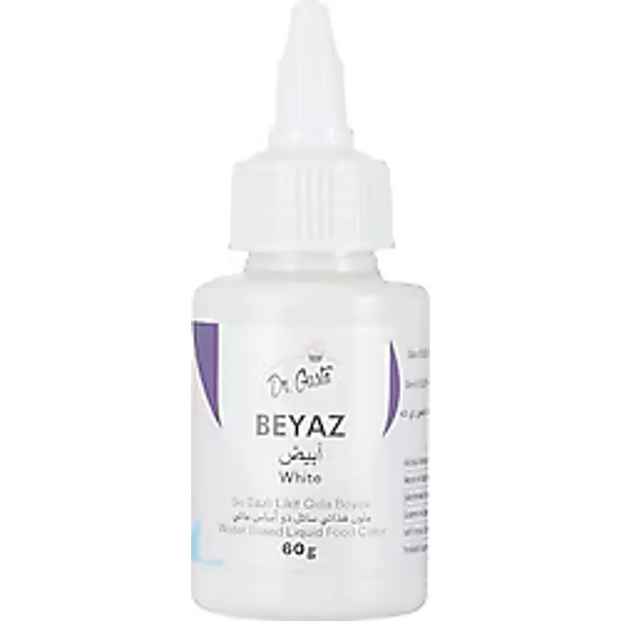 Dr. Gusto Su Bazlı Likit Beyaz Gıda Boyası 60 gr
