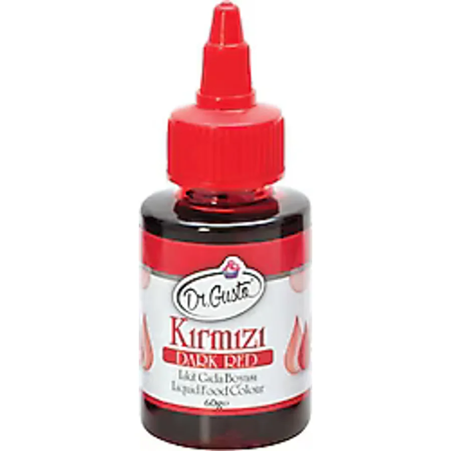 Dr. Gusto Su Bazlı Likit Kırmızı Gıda Boyası 60 gr