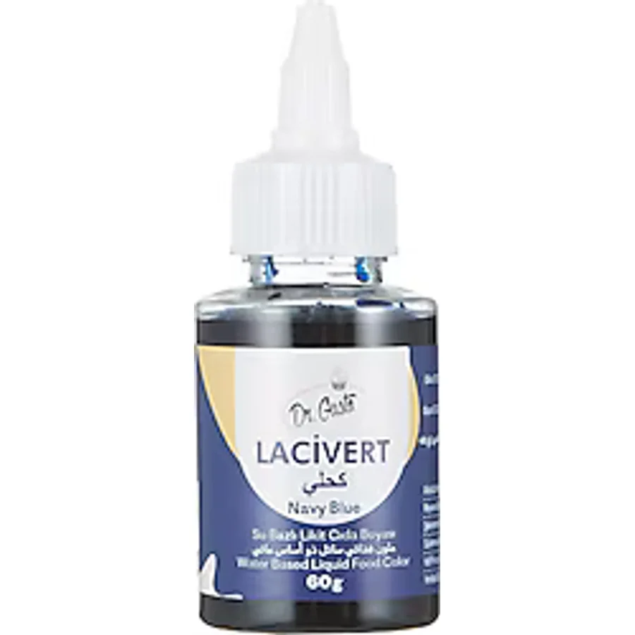 Dr. Gusto Su Bazlı Likit Lacivert Gıda Boyası 60 gr