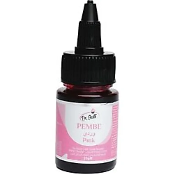 Dr. Gusto Su Bazlı Likit Pembe Gıda Boyası, 25 gr, Pasta ve Pastacılık Malzemeleri İçin EFE5649031