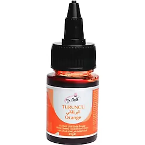 Dr. Gusto Su Bazlı Likit Turuncu Gıda Boyası, 25 g, Pasta ve Pastacılık Malzemeleri İçin EFE5801726
